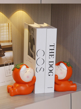 柿柿如意书档办公桌面装饰品