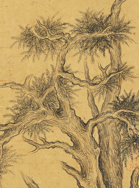 高清复制乾隆皇帝嵩阳汉柏图