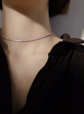 小众设计满天星项链颈链女韩版短款纯银锁骨网红简约气质个性学生