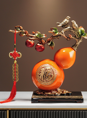 玄关客厅电视柜博古架福气满满