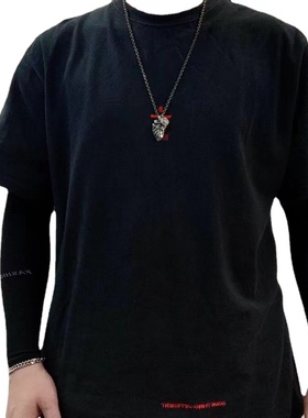 印第安Arrow箭头吊坠项链钛钢男