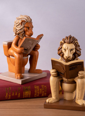 欧式狮子动物雕塑客厅装饰摆件高级感轻奢高档电视柜酒柜工艺品