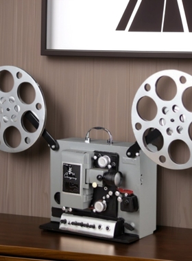 老式电影放映机模型大型电影机