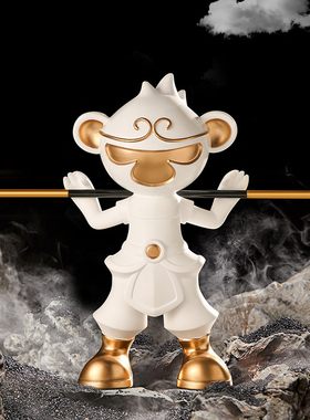 新中式黑色神话悟空摆件客厅电视柜书房办公室装饰品斗战胜佛