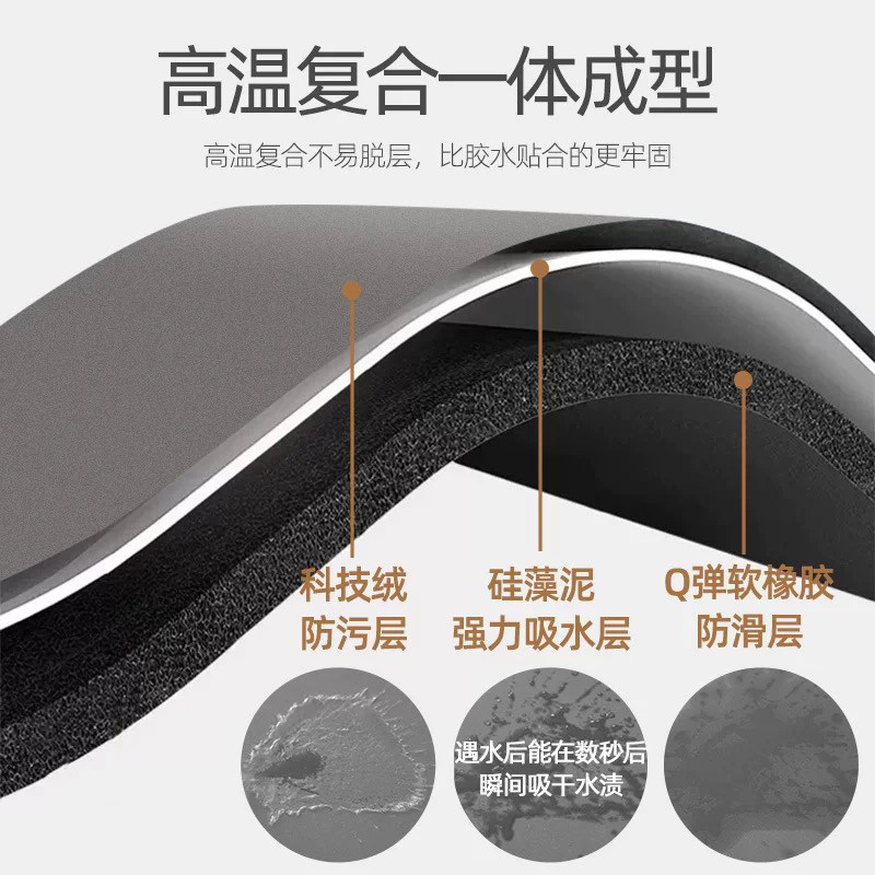 Light luxury small fragrance kitchen floor mat non-slip long strip carpet waterproof and oil-proof scrubbable household floor mats stain-resistant