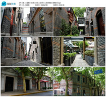 Old building hall Shanghai old life Shanghai Shikumen Upper beach Huangpu River video material