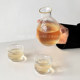 Chinese style hammer pattern teacup teapot set