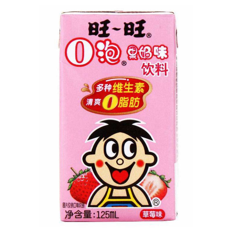 旺旺o泡果奶(草莓味) 125ml*4/组
