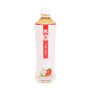 元気森林 燃茶无糖草莓茉莉乌龙茶饮料 500ml/瓶