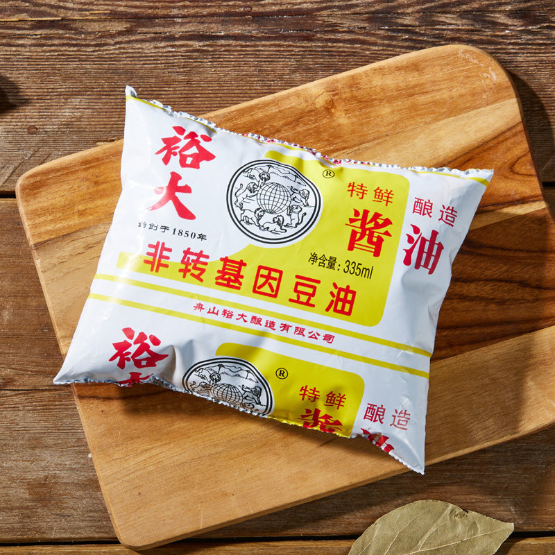 裕大三级酱油 335ml/袋