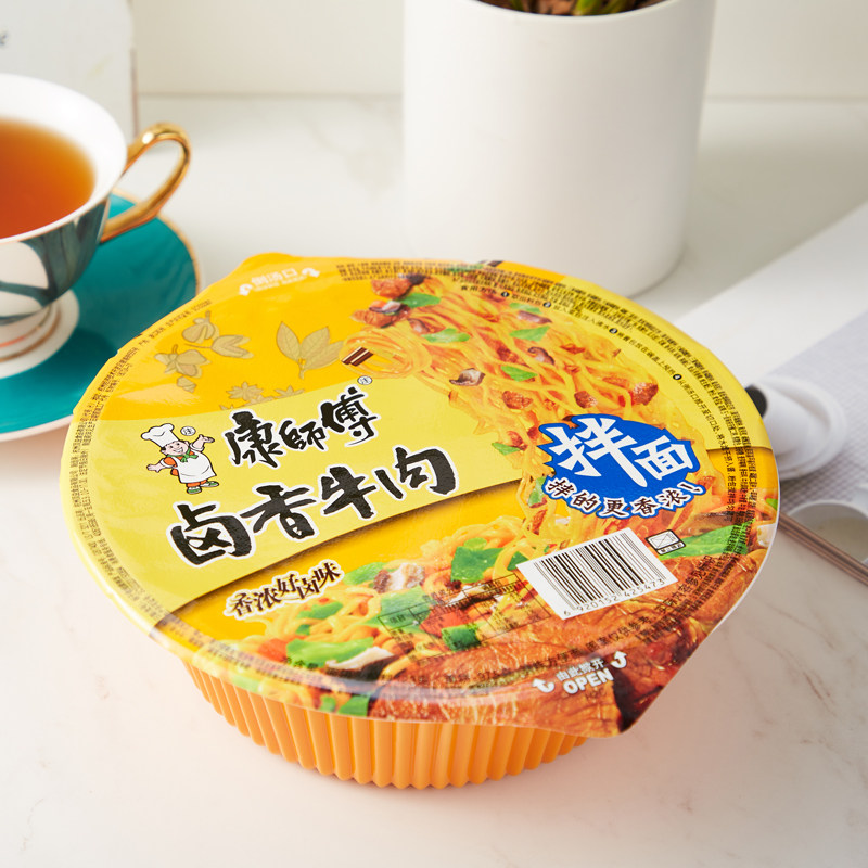 康师傅卤香牛肉拌面123g/碗