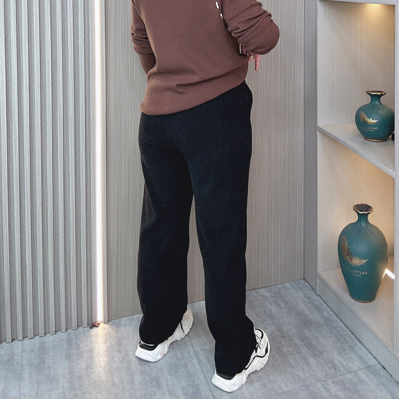 大码女装秋冬新款雪尼尔阔腿裤女胖mm宽松显瘦松紧腰休闲直筒裤子,淘宝优惠券,粉丝福利购,淘宝优惠卷