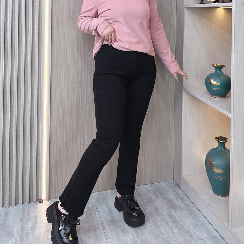 加薄绒微喇叭裤女秋冬新款大码女装胖mm修身弹力显瘦高腰休闲裤子,淘宝优惠券,粉丝福利购,淘宝优惠卷