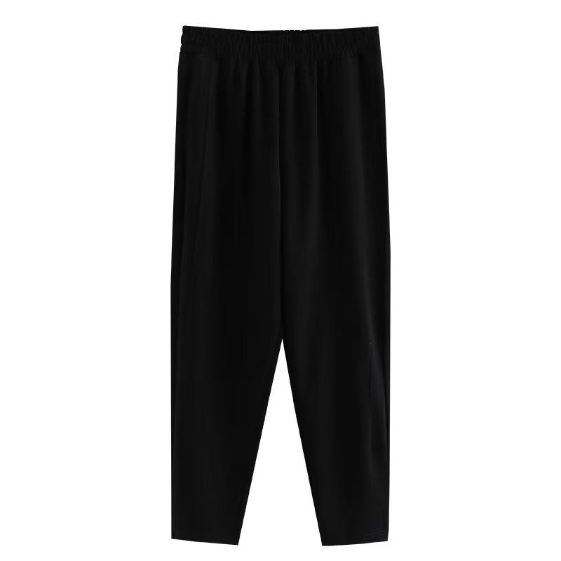 黑色九分哈伦裤女春秋夏季宽松大码胖mm显瘦薄款高腰休闲萝卜裤子,淘宝优惠券,粉丝福利购,淘宝优惠卷