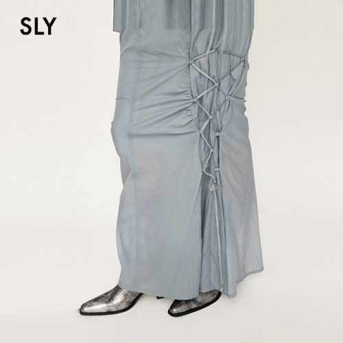 SLY 夏季新品机能嘻哈风绑带鱼尾裙工装半身裙030HSZ31-1691 - 图3