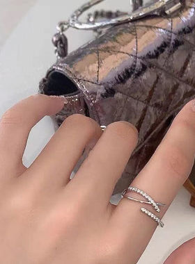 925银银素圈戒指开口可调节