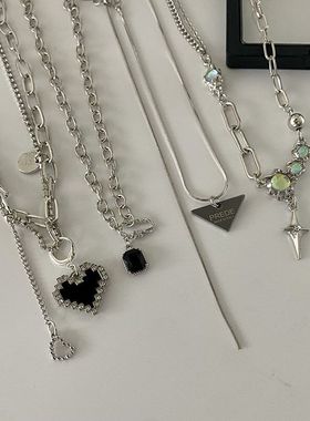 其他合金女甜酷锁骨链配饰