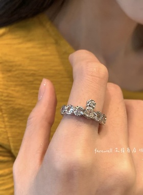 2025新款超闪戒指女锆石