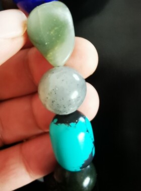 手工和田玉多宝手串 和田玉玛瑙青金石菱镁石檀木果核等 视频选货