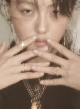 垚光黄水星丛戒指套组可拆分