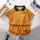 ເສື້ອ POLO ເດັກນ້ອຍ 2 ສິ້ນ summer waffle suit