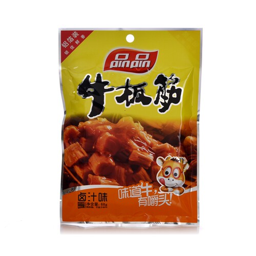 品品牛板筋68g*10袋包邮 四川特产小包装麻辣烧烤牛肉干牛筋辣条 - 图3