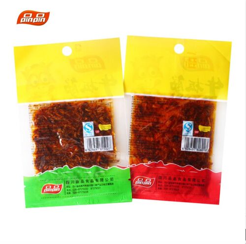 品品牛板筋12g*30袋 四川特产独立小包装麻辣烧烤牛肉干牛筋辣条 - 图1