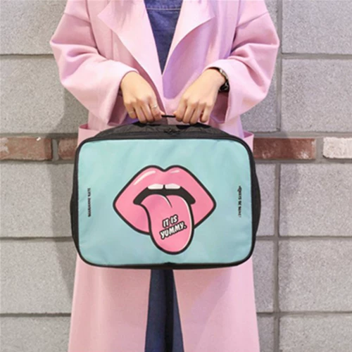 Универсальная мультяшная портативная сумка-органайзер для путешествий, чемодан, багажная сумка для техники, сумка для хранения, сумка для путешествий, в корейском стиле