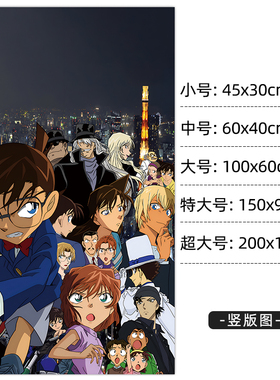 名侦探柯南动漫二次元墙贴