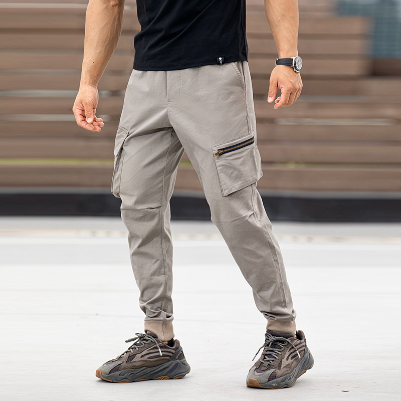 EVENSO Vigour中腰束脚工装裤 透气舒适耐磨运动裤收口潮流休闲裤 - 图0