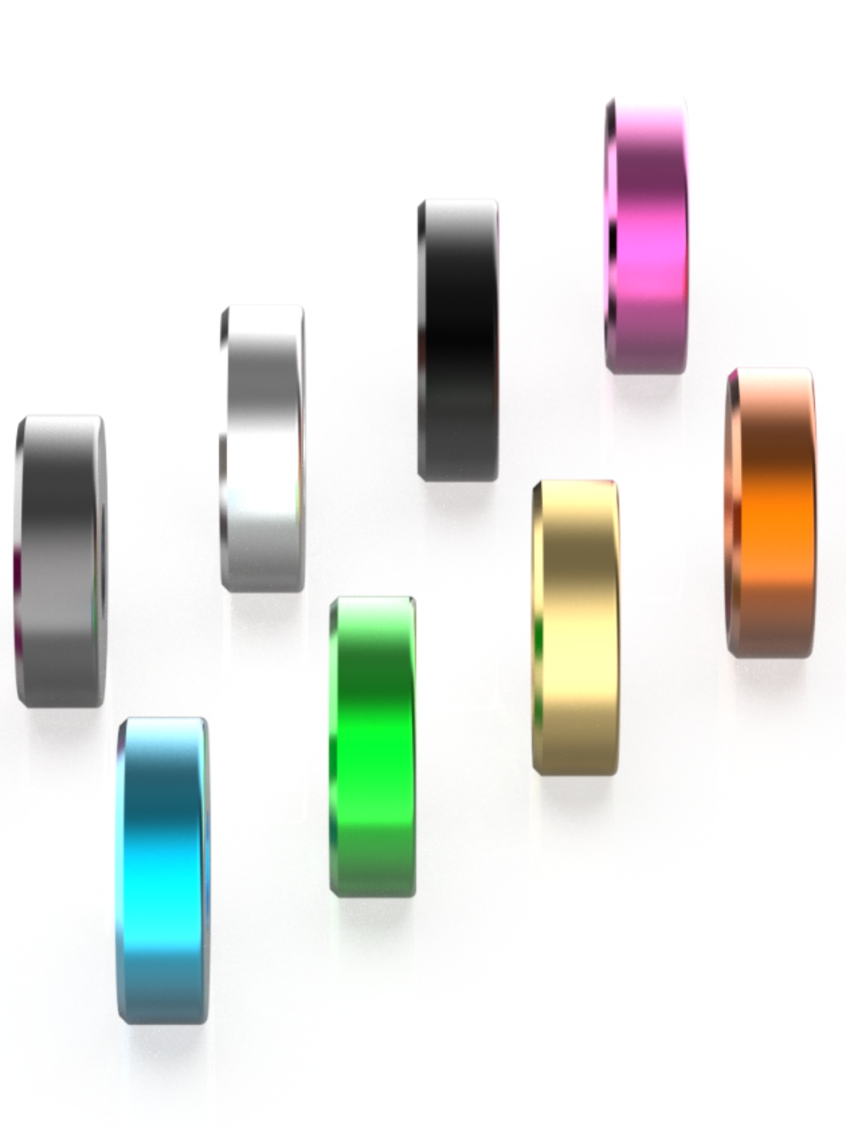 ULMOD电脑硬盘显卡电源彩色沉头螺丝垫片平头垫圈 6#-32 3.5mm孔 - 图1