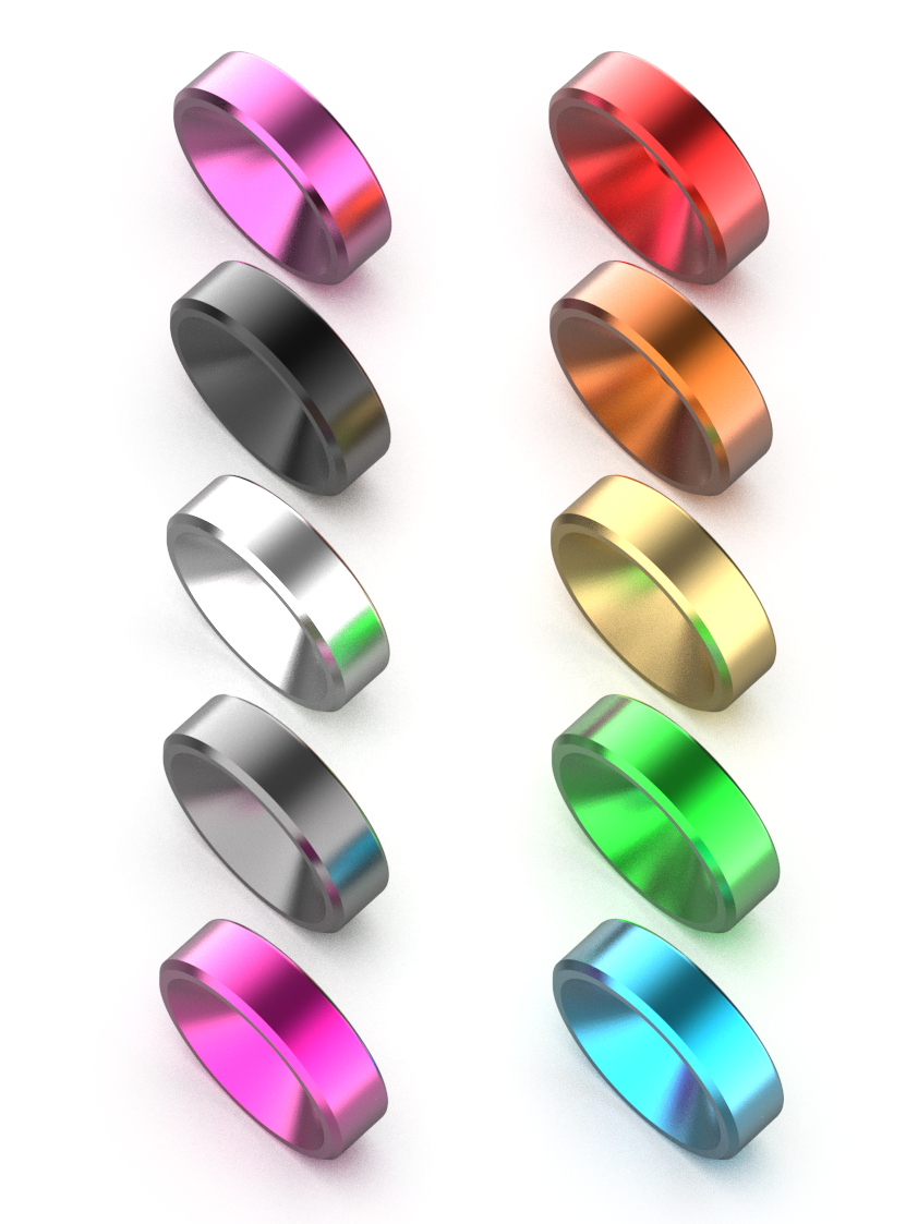 ULMOD电脑硬盘显卡电源彩色沉头螺丝垫片平头垫圈 6#-32 3.5mm孔 - 图3