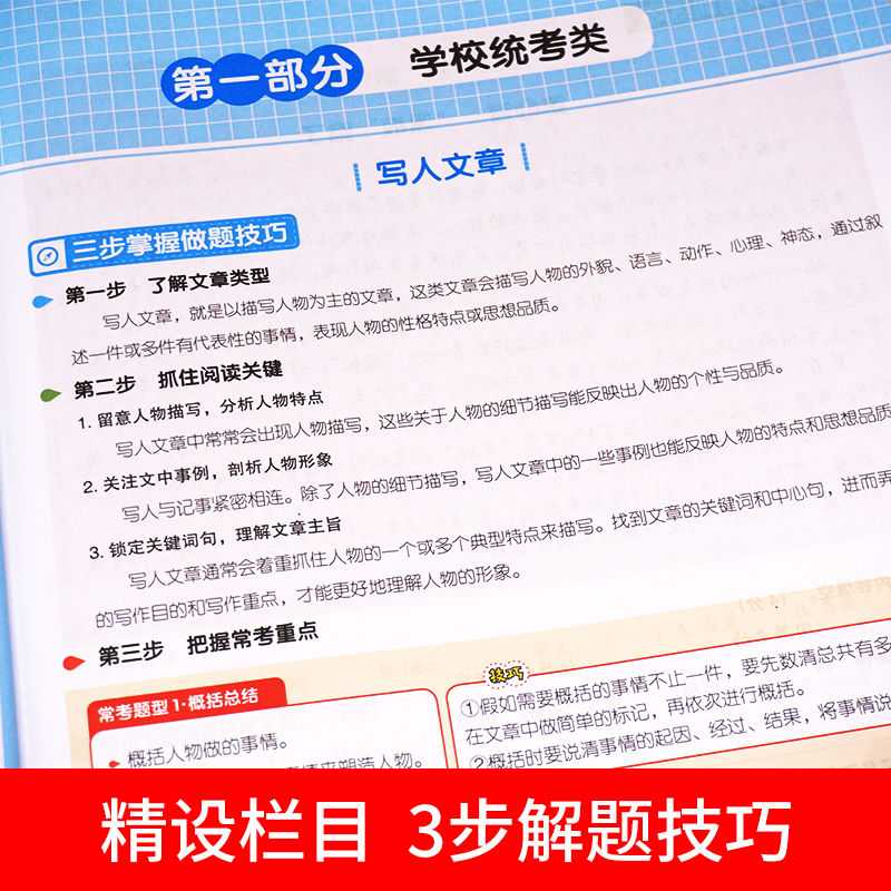 部编人教版小学生阅读真题80篇三年级阅读理解训练题上册下册全一册3年级语文课外阅读专项书籍每日一练阶梯阅读强化同步练习册 瀚轩图书专营店