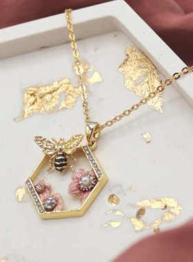 宝石吊坠女可爱包金11