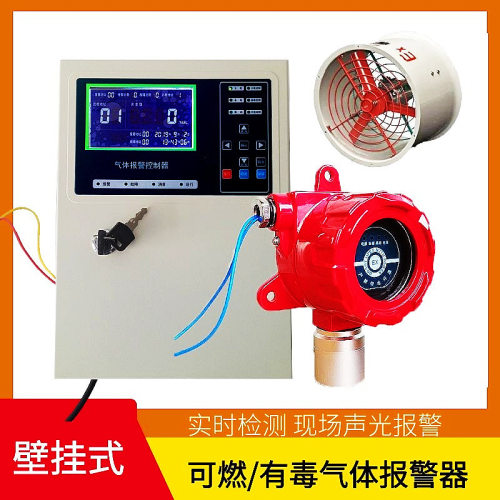 SF6/O2六氟化硫在线式泄漏检测报警装置浓度超标声光报警探测器 - 图0