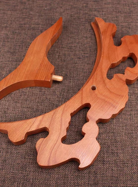 桃木盘子支架实木看盘摆盘架子圆盘福字赏盘挂盘木质底托底座支架