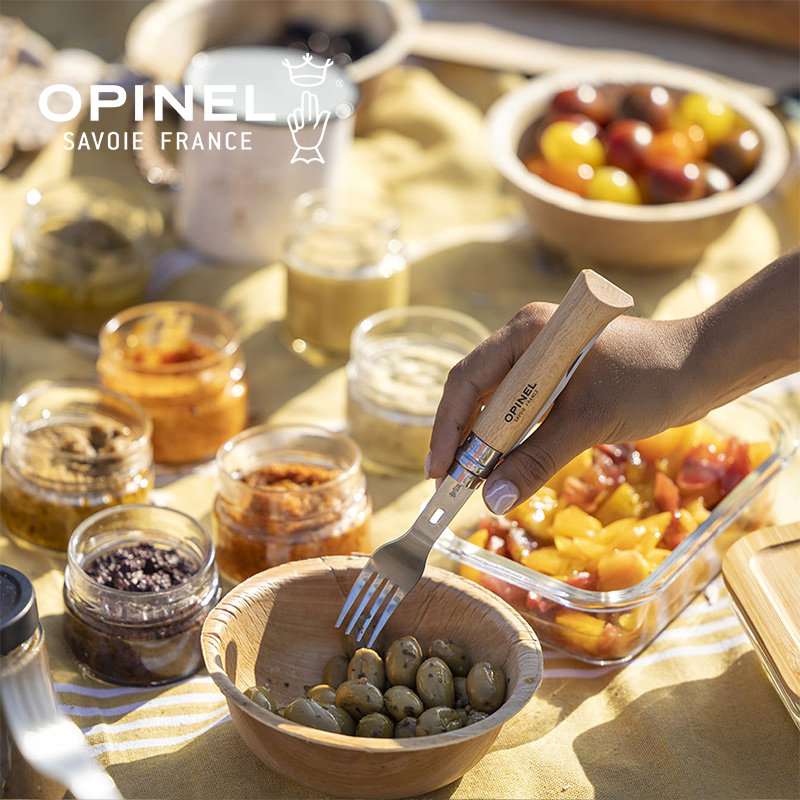 法国进口OPINEL欧皮耐尔不锈钢小刀水果刀户外露营多用野餐家套-图2