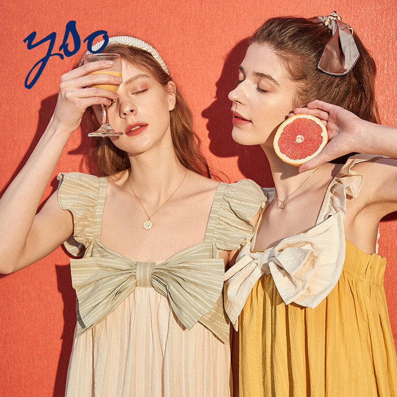 yso夏吊带性感可爱公主风睡衣裙 yso睡裙