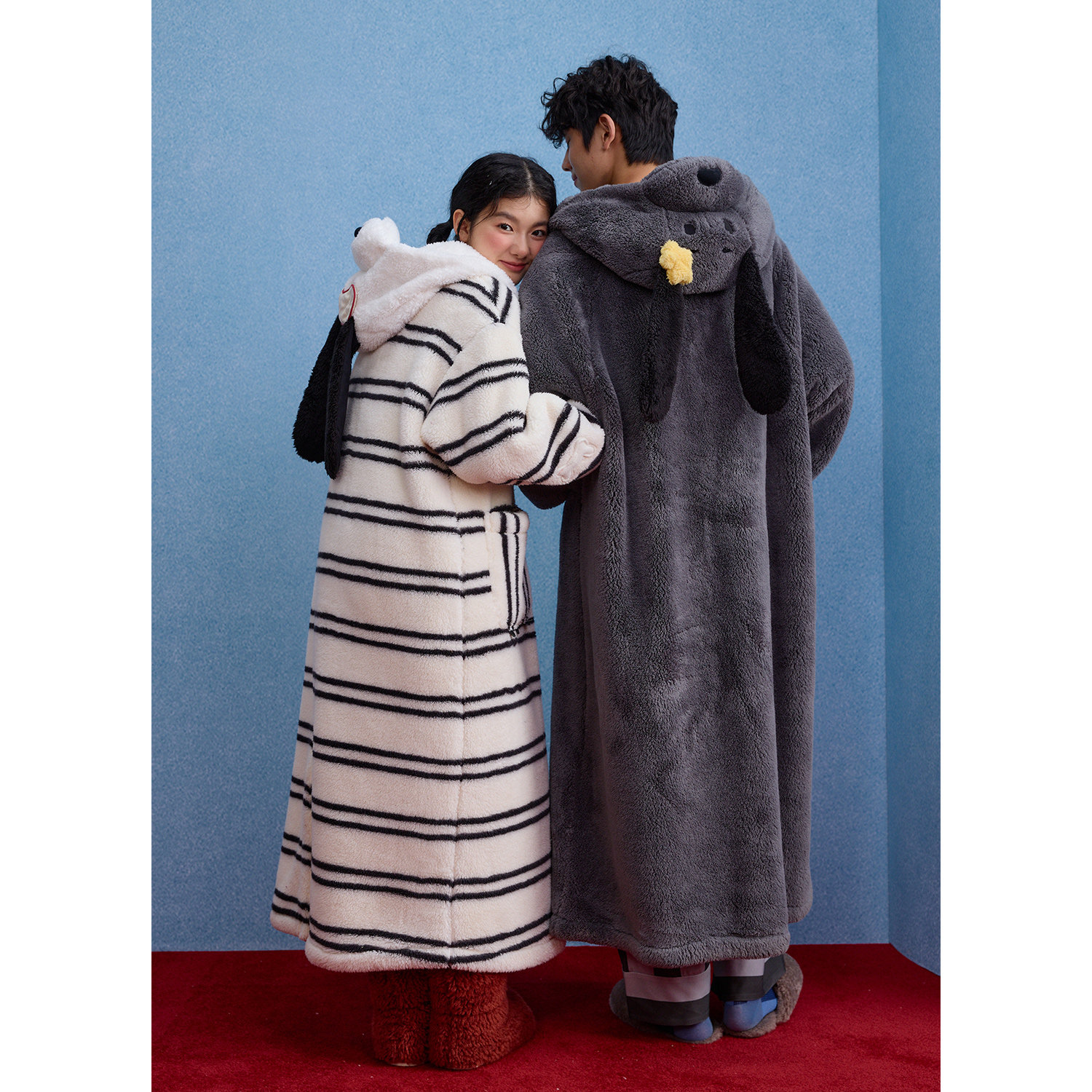 yso【史努比】情侣睡衣女冬季珊瑚绒卡通睡袍男可外穿家居服D,淘宝优惠券,粉丝福利购,淘宝优惠卷