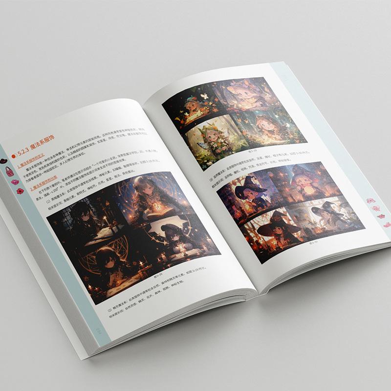 AI绘画魔法学堂:Q版萌系商业插画教程 陈业鹏 北京大学旗舰店正版 - 图2