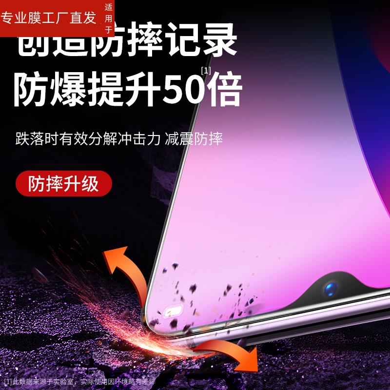 适用oppo钢化膜r17r11r15x全屏r9s手机膜opporeno4pro/reno2z/ace6/a9a8a96se/a57a32a72a92s/oppok5k3k1k7k9-图2