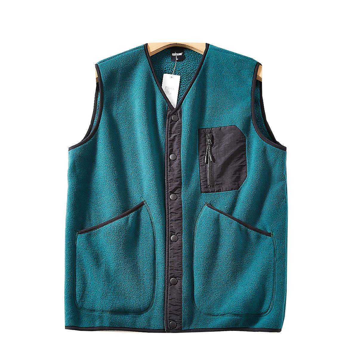 蓄热保暖 摇粒绒羊羔绒防风男士休闲百搭马甲 日系简约背心打底秋,淘宝优惠券,粉丝福利购,淘宝优惠卷