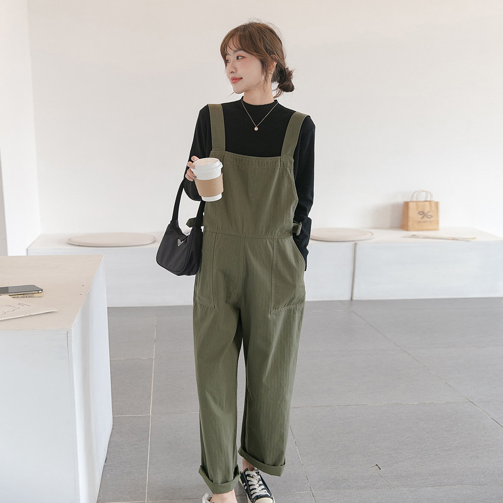 韩国小姐姐~孕妇装春秋装时尚背带裤两件套小个子女吊带裤套装裤,淘宝优惠券,粉丝福利购,淘宝优惠卷