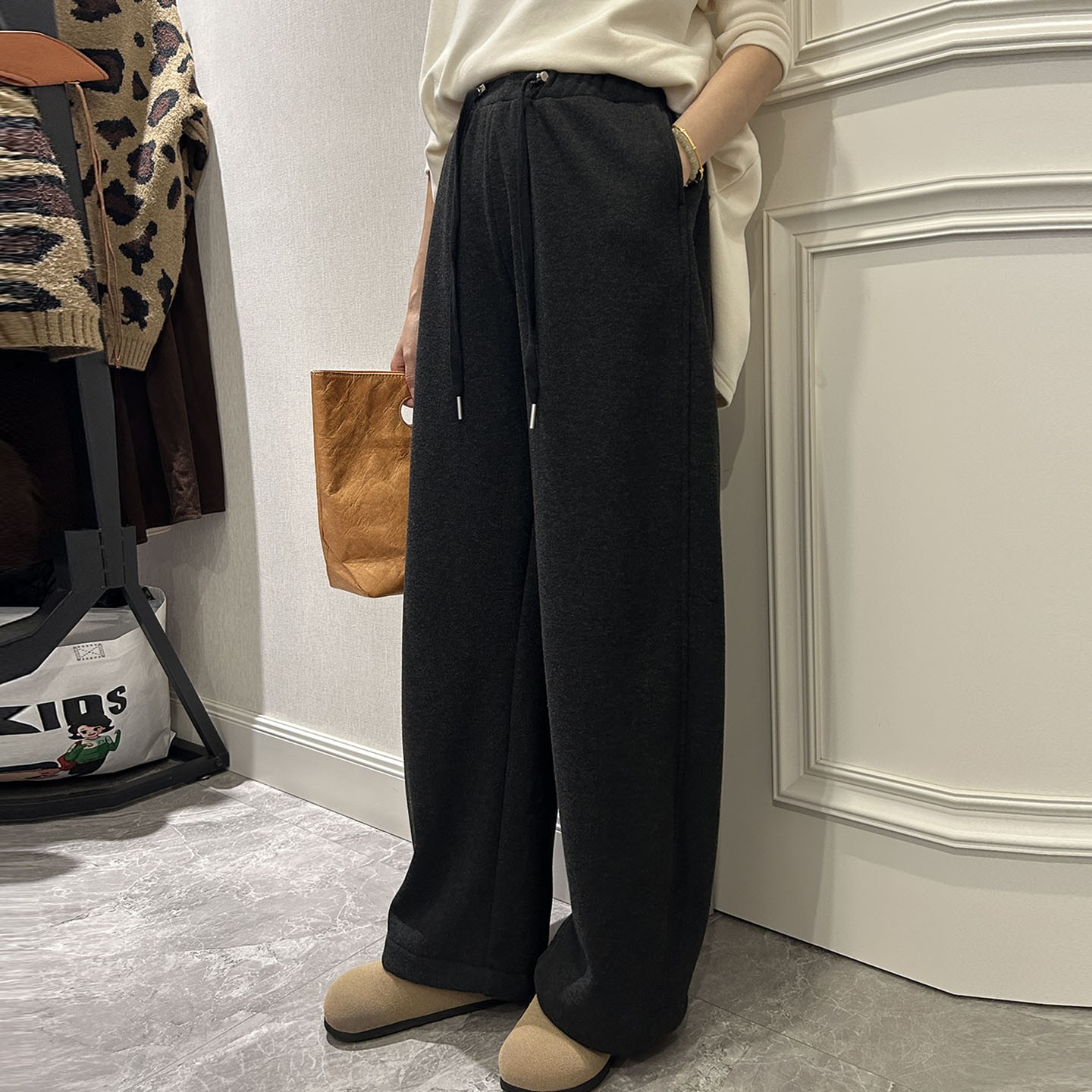 Nuomi granny pants maternity pants autumn and winter outer wear plus velvet