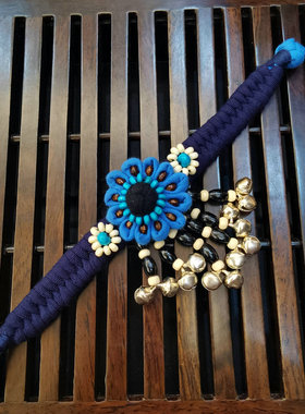 民族风云南特色布艺扎染手链