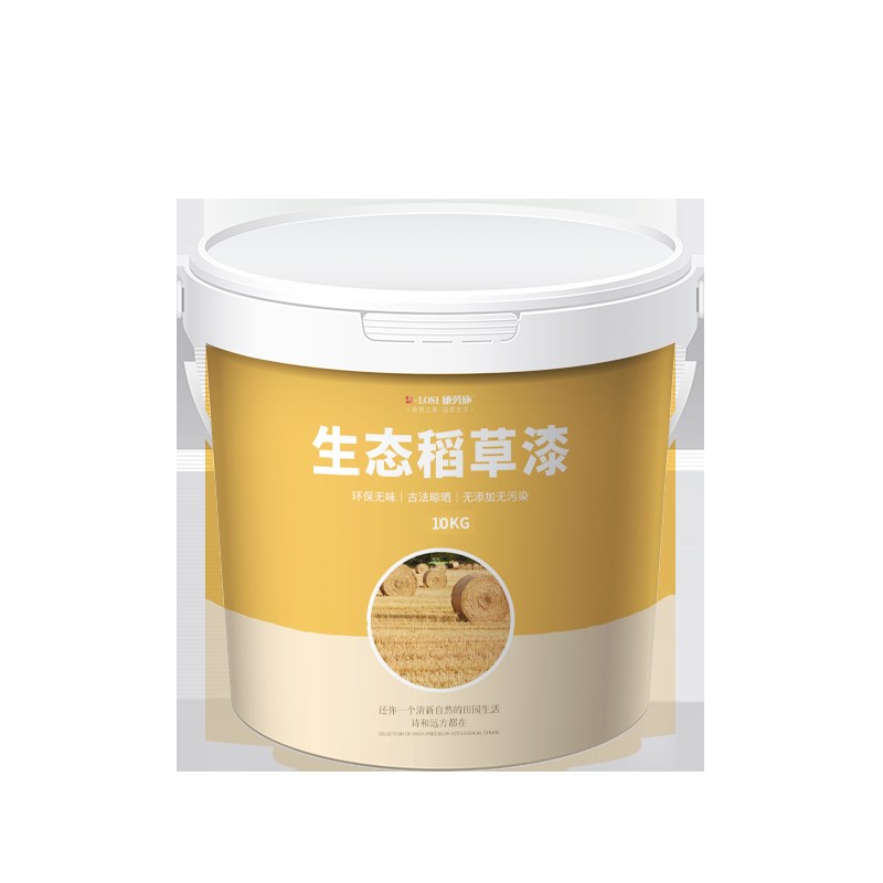 生态稻草漆稻草泥内墙黄泥巴民宿艺术漆室内肌理漆艺术涂料外墙灰 - 图3