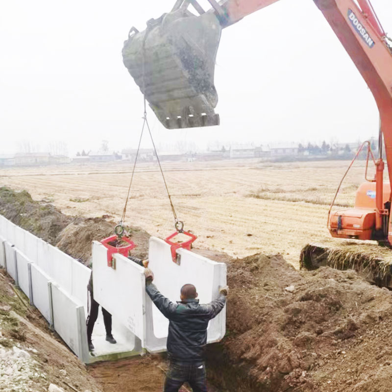 大理石板夹石材吊水泥围墙板安装路沿石夹路边沟盖板夹子路侧石夹 - 图3