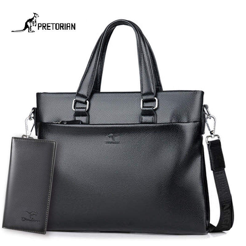 鲁克袋鼠商务简约手提包单肩公文包 pretorian男士包袋