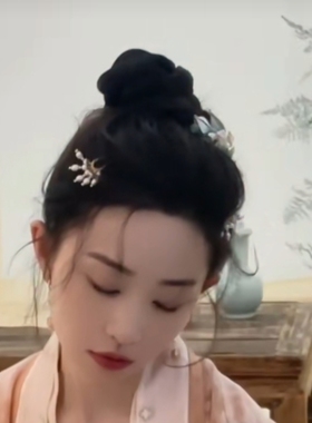 头饰发簪淡水珍珠包邮对夹古风