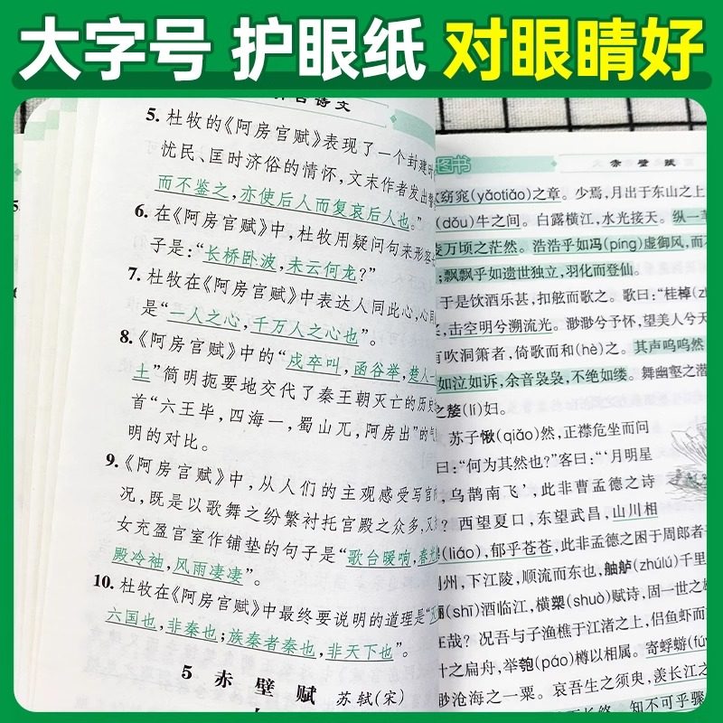 2026晨读晚练高考必背古诗文75篇含高考真题理解性默写语文古诗文小本口袋书pass绿卡图书古诗词和文言文背诵高一二三教辅资料
